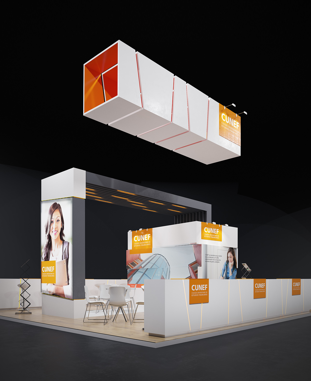 CUNEF展臺設(shè)計(jì)細(xì)節(jié)
